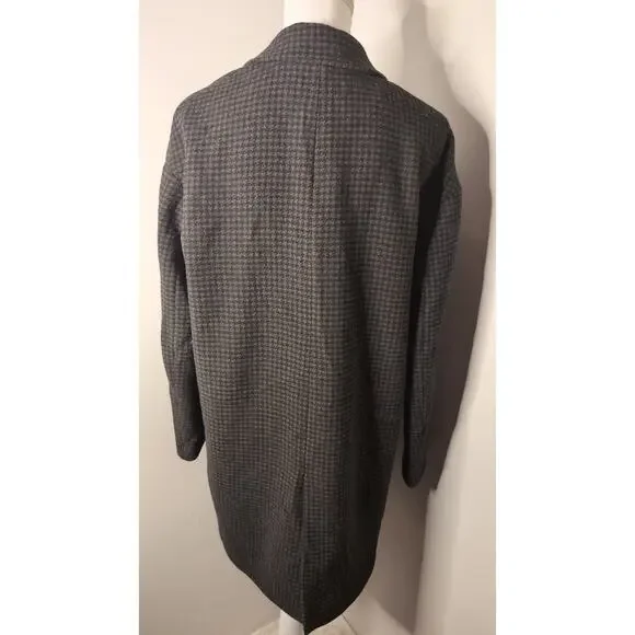 Zara Houndstooth Heritage Oversized Wool Blend Coat Blazer - Picture 7 of 12